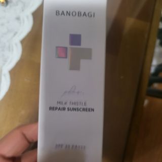 바노바기 코스메틱 바노바기 밀크씨슬 리페어 시카 선스크린 플러스 50ml — 5점을 준 리뷰어가 2023년 3월 올린 사용 사진