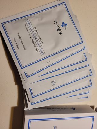 닥터마시멜로 닥터마스멜로 마블러스 아쿠아 클리닉 마스크 — 5점을 준 리뷰어가 2021년 2월 올린 사용 사진