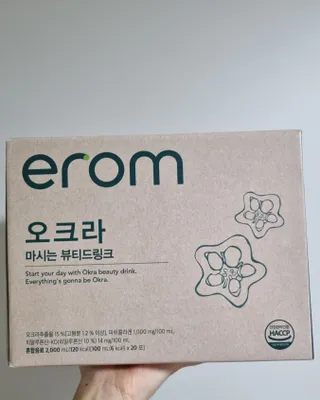 [이롬] 오크라 마시는 뷰티드링크 100mL x 20입 — 5점을 준 리뷰어가 2022년 9월 올린 사용 사진