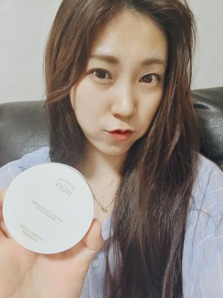 위뜨 글로시 레이어 쿠션 — 4점을 준 리뷰어가 2022년 7월 올린 사용 사진