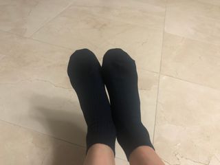 [사이즈가 있는 양말 필로이] 남/여 골지 발목 양말 4족 세트 남【S, M, L, XL】여【S, M, L】_컬러 랜덤 — 5점을 준 리뷰어가 2022년 6월 올린 사용 사진