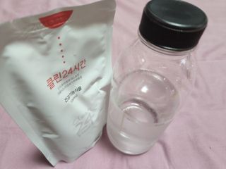 클린24시간 1BOX(5포) + 전용보틀(500ml) — 4.5점을 준 리뷰어가 2022년 7월 올린 사용 사진