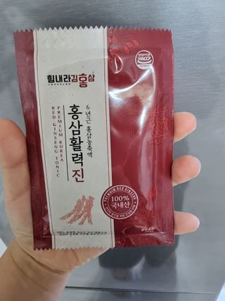 힘내라김홍삼 홍삼활력진 50ml x 5포 — 5점을 준 리뷰어가 2021년 4월 올린 사용 사진
