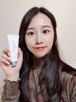 클림 9월 28일, 출시 손 세정의 번거로움을 없앤 핸드크림 — 5점을 준 리뷰어가 2021년 3월 올린 사용 사진