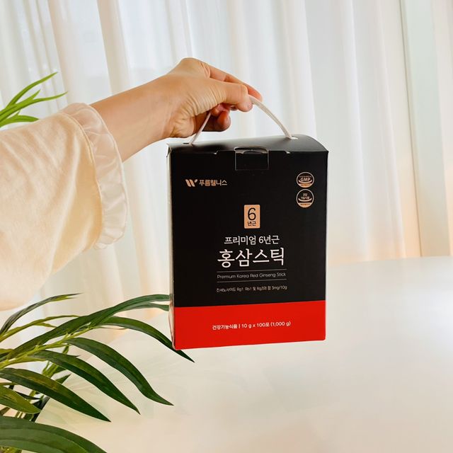 [푸름웰니스] 프리미엄 6년근 홍삼스틱 3mg x 100포 리뷰 사진