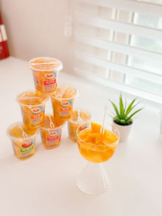 돌 MF[Dole] 파인애플컵/망고컵/복숭아컵 198g 6입X1박스 (맛 1가지 랜덤 발송) — 5점을 준 리뷰어가 2023년 6월 올린 사용 사진