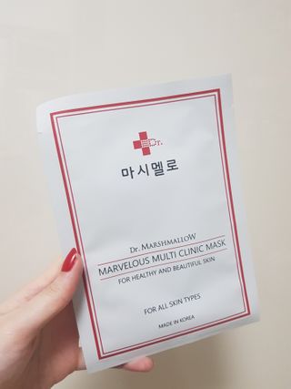 닥터마시멜로 마블러스 멀티 클리닉 마스크 — 4점을 준 리뷰어가 2021년 3월 올린 사용 사진