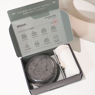 free [아토르] 9종 임상완료 아토르 다름 샴푸바_블랙  프리미엄 두피 케어 샴푸바 — 5점을 준 리뷰어가 2023년 11월 올린 사용 사진