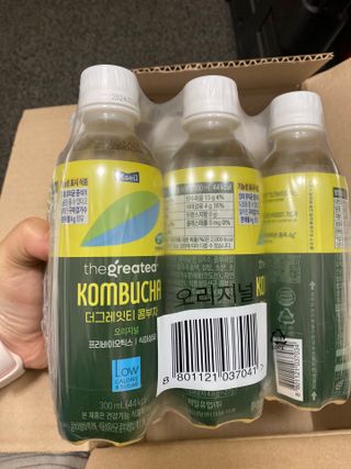 더그레잇티 콤부차 [매일유업] 더그레잇티 44kcal 콤부차 300ml *12개입 (오리지널 6개+베리리치 6개) — 5점을 준 리뷰어가 2023년 7월 올린 사용 사진