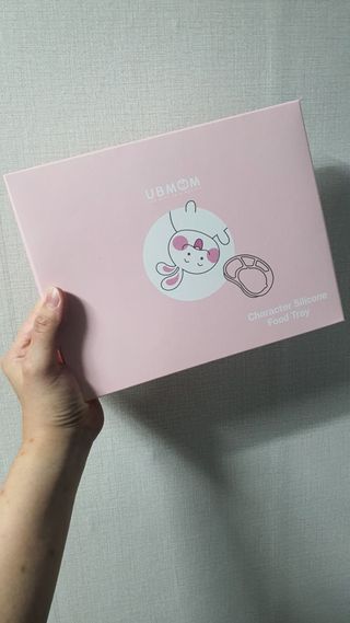 유비맘 캐릭터 실리콘 흡착 식판_색상 랜덤발송 — 5점을 준 리뷰어가 2021년 1월 올린 사용 사진