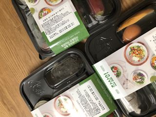 참살이도시락 작심삼일 샐러드도시락 3개 맛보기 새벽배송 또는 택배배송 — 1점을 준 리뷰어가 2021년 7월 올린 사용 사진