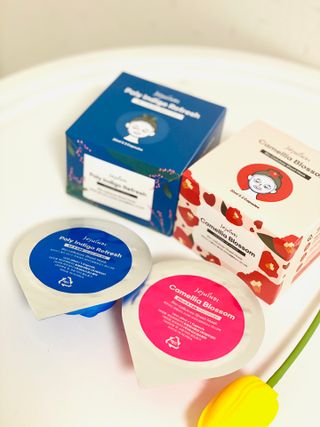 제주인디 카멜리아 블러썸 바이오셀룰로오스 마스크팩 — 4점을 준 리뷰어가 2021년 10월 올린 사용 사진