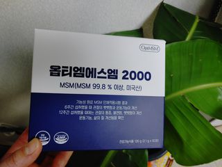 바른비타민 옵티엠에스엠2000 1박스 60포 관절 연골 복합건강기능식품 — 4.5점을 준 리뷰어가 2021년 7월 올린 사용 사진