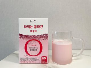 [음료수 대신 가능!]  빠르게 흡수되는 아임오 타먹는 콜라겐 1박스 — 5점을 준 리뷰어가 2023년 3월 올린 사용 사진
