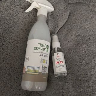 [엠메이데이] 그린티 피톤치드 감쪽같이 500ml + 손소독액 50ml — 4점을 준 리뷰어가 2022년 3월 올린 사용 사진
