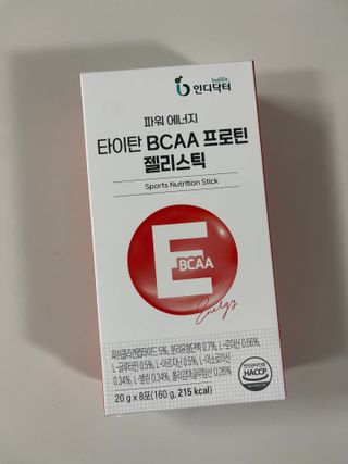 [인디닥터] 타이탄 BCAA 프로틴 젤리스틱 — 5점을 준 리뷰어가 2022년 4월 올린 사용 사진