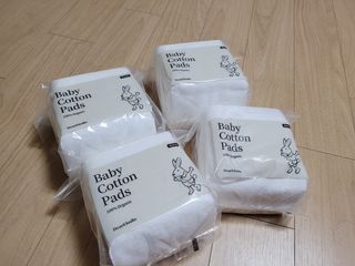 디어엘로디 프리미엄 유기농 베이비 솜티슈 40매 3 + 1 PACK — 5점을 준 리뷰어가 2021년 3월 올린 사용 사진