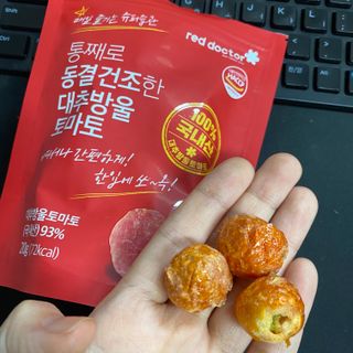 레드닥터 완숙토마토 + 통째로 동결건조한 대추방울토마토 — 5점을 준 리뷰어가 2022년 12월 올린 사용 사진