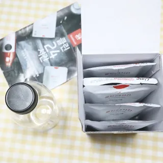 클린24시간 1BOX(5포) + 전용보틀(500ml) — 5점을 준 리뷰어가 2022년 12월 올린 사용 사진