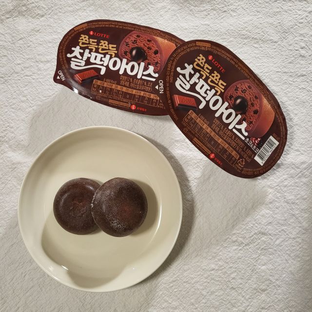 찰떡아이스 초코&초코 리뷰 사진