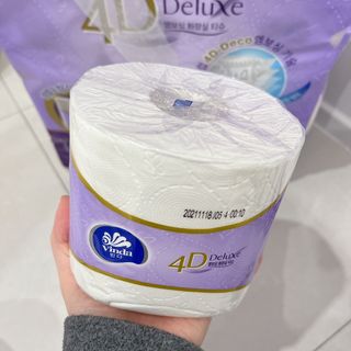 빈다 4Deluxe 4겹 엠보싱 롤 화장지 — 5점을 준 리뷰어가 2022년 4월 올린 사용 사진