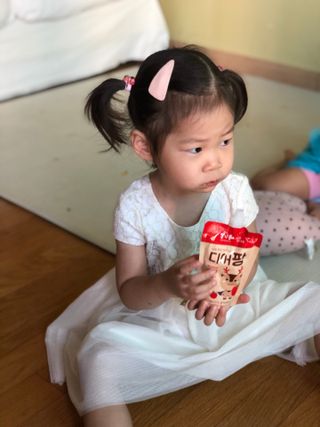 [몸엔용] 우리 아이 건강간식, 달콤한 녹용곤약젤리 디어팡 4종 — 4점을 준 리뷰어가 2021년 8월 올린 사용 사진