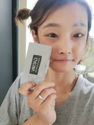 [갸스비] 메이크업은 그대로, 피지만 쏙 - BB킵 오일컨트롤 파우더 페이퍼 — 5점을 준 리뷰어가 2021년 10월 올린 사용 사진