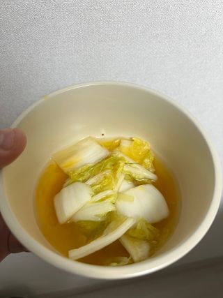 셰프애찬 단호박 백김치 1kg — 5점을 준 리뷰어가 2022년 10월 올린 사용 사진