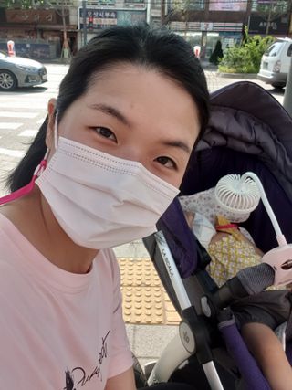 에어에이드 컬러 덴탈 마스크 — 4점을 준 리뷰어가 2021년 8월 올린 사용 사진