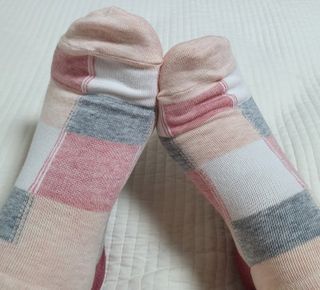 [사이즈가 있는 양말 필로이] 여자 스니커즈 발목 양말 5족 세트【 S, M, L, 】3가지 사이즈 — 5점을 준 리뷰어가 2022년 7월 올린 사용 사진
