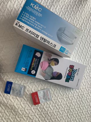 건강누리인터내셔날 (마스크 특집) 7DAYS 컬러마스크 (컬러7매)+ KMC 프리미엄 덴탈마스크(50매) — 5점을 준 리뷰어가 2022년 7월 올린 사용 사진