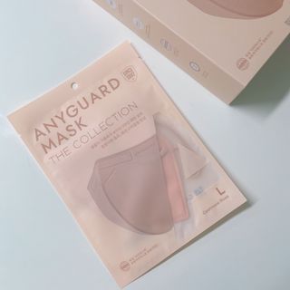 애니가드 셋업마스크 4컬러 각 10매입 [크리미베이지, 캐시미어로즈, 초콜렛브라운, 미드나잇네이비] — 5점을 준 리뷰어가 2022년 2월 올린 사용 사진