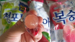 청포도캔디 복숭아캔디 — 5점을 준 리뷰어가 2022년 11월 올린 사용 사진