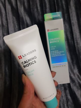 리더스코스메틱 리더스 카밍 바이오틱스 크림 마스크 — 5점을 준 리뷰어가 2021년 8월 올린 사용 사진