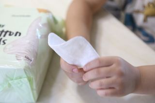 디어엘로디 유기농 무표백 건티슈 60매 — 5점을 준 리뷰어가 2022년 8월 올린 사용 사진