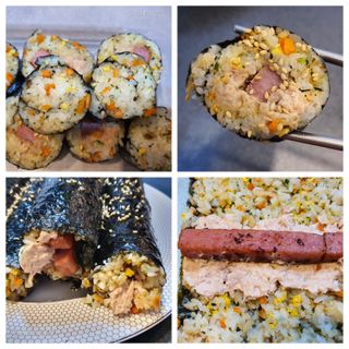 해풀잎 누구나 김밥*1ea [(혼합야채 35g *1ea,  김밥김 (5g, 5ea),  양념간장 (6g, 5ea), 참기름(5g, 2ea)] — 5점을 준 리뷰어가 2022년 8월 올린 사용 사진