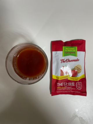 제이제이바이오 더단마토 프리미엄주스 100ml 30팩입 - 무설탕 스테비아 토마토즙 — 5점을 준 리뷰어가 2021년 11월 올린 사용 사진