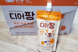 [몸엔용] 우리 아이 건강간식, 달콤한 녹용곤약젤리 디어팡 4종 — 5점을 준 리뷰어가 2022년 4월 올린 사용 사진