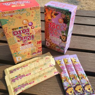 다나음 180도 칼슘젤리+아연면역젤리 — 5점을 준 리뷰어가 2022년 1월 올린 사용 사진