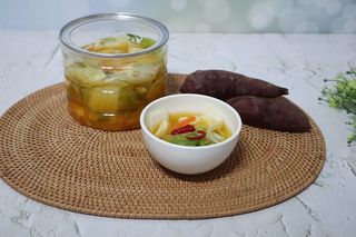 셰프애찬 단호박 백김치 1kg — 5점을 준 리뷰어가 2022년 10월 올린 사용 사진