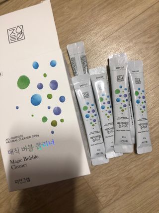 자연그램 매직버블클리너 스틱형 30포 — 5점을 준 리뷰어가 2021년 2월 올린 사용 사진