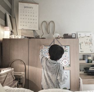 맘트리 133개 자석타일로 만드는 나만의 달력, 마이캘린더[가이드북포함], 어린이달력 — 5점을 준 리뷰어가 2022년 12월 올린 사용 사진