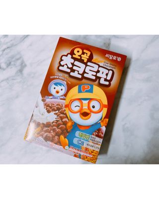 씨알푸드 뽀로로 시리얼 3종 — 4점을 준 리뷰어가 2022년 2월 올린 사용 사진