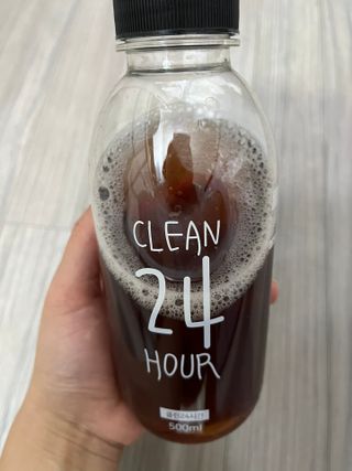 클린24시간 1BOX(5포) + 전용보틀(500ml) — 5점을 준 리뷰어가 2022년 12월 올린 사용 사진