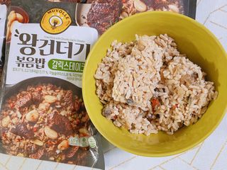 한성기업 무볼레 왕건더기 볶음밥 갈릭스테이크 — 5점을 준 리뷰어가 2021년 10월 올린 사용 사진