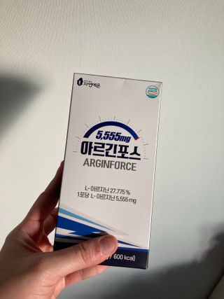 자연에온 아르긴포스 L-아르기닌 5555mg 스틱 15개입 1박스 — 5점을 준 리뷰어가 2021년 4월 올린 사용 사진