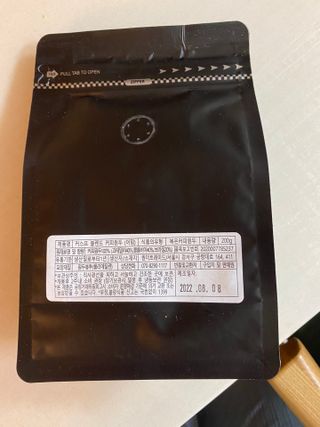 커스프 블렌드 당일 로스팅 커피원두 홀빈 드립커피 분쇄 200g — 3.5점을 준 리뷰어가 2022년 8월 올린 사용 사진