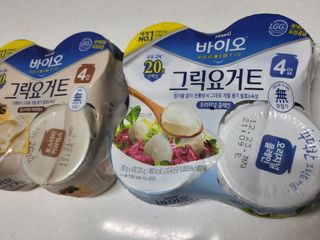 매일바이오 그릭요거트 오리지널 플레인 4개, 로스터리 커피믹스 4개 — 4점을 준 리뷰어가 2021년 12월 올린 사용 사진