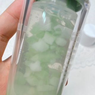 김정문알로에 큐어 큐어 알로에 리프레쉬 젤리 세럼, 큐어 알로에 하이드로 젤리 크림 — 5점을 준 리뷰어가 2021년 4월 올린 사용 사진