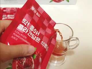 미쁨생활건강 콜라겐 담은 석류즙 70ml x 30포 — 4.5점을 준 리뷰어가 2021년 9월 올린 사용 사진